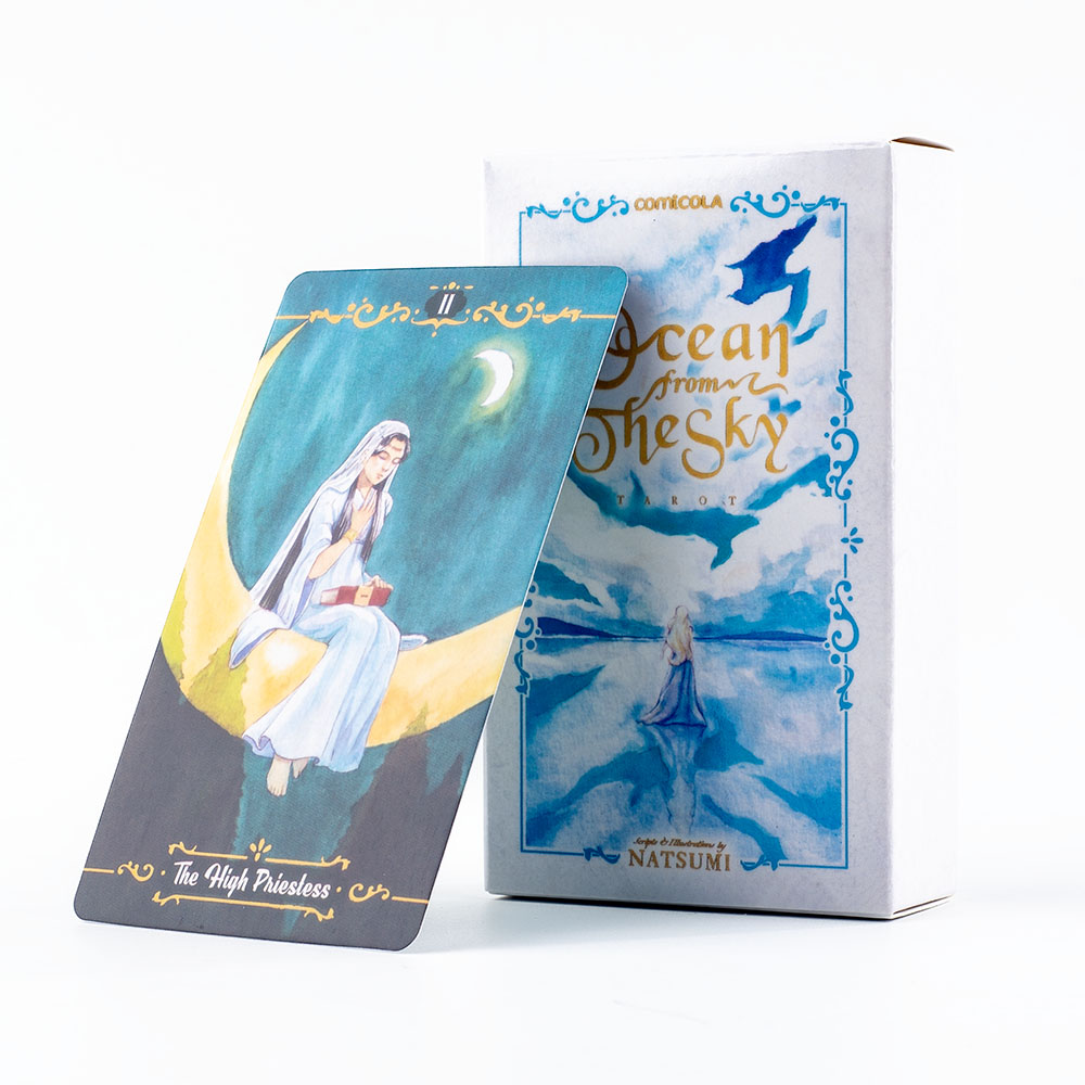 10.3*6cm Hand-Painted Watercol - Tarot Cards Deck With Guidebook ulasan dan harga