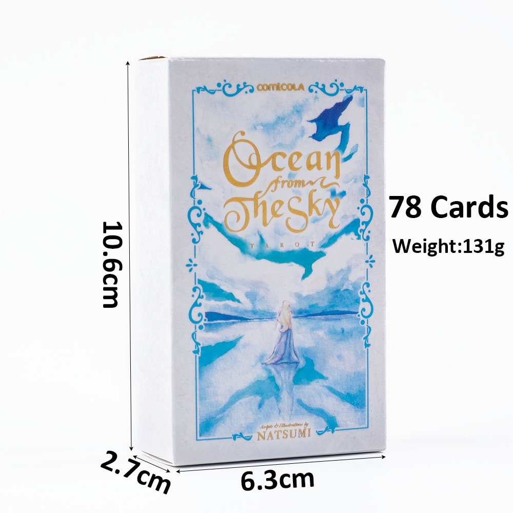 10.3*6cm Hand-Painted Watercol - Tarot Cards Deck With Guidebook ulasan dan harga